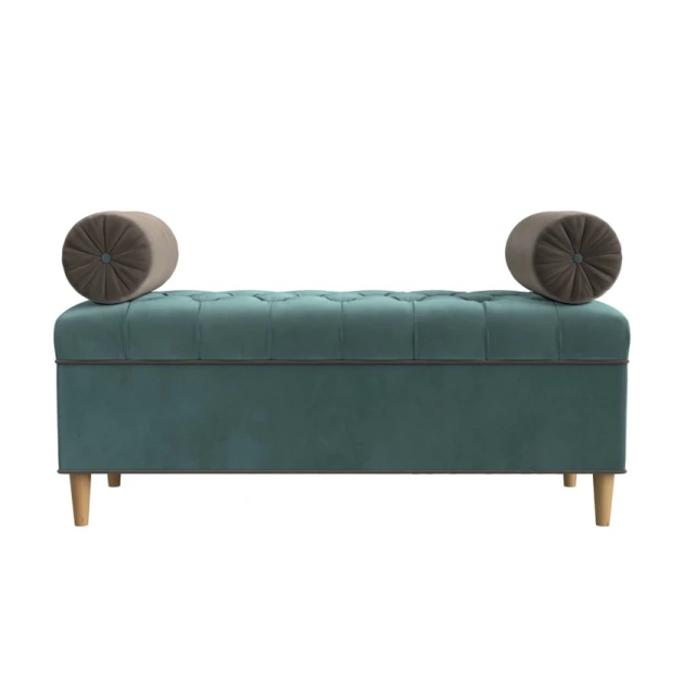 Пуфик 8, ткань, голубой, 40x35x80 см Пуфик 8, ткань, голубой, 40x35x80 см