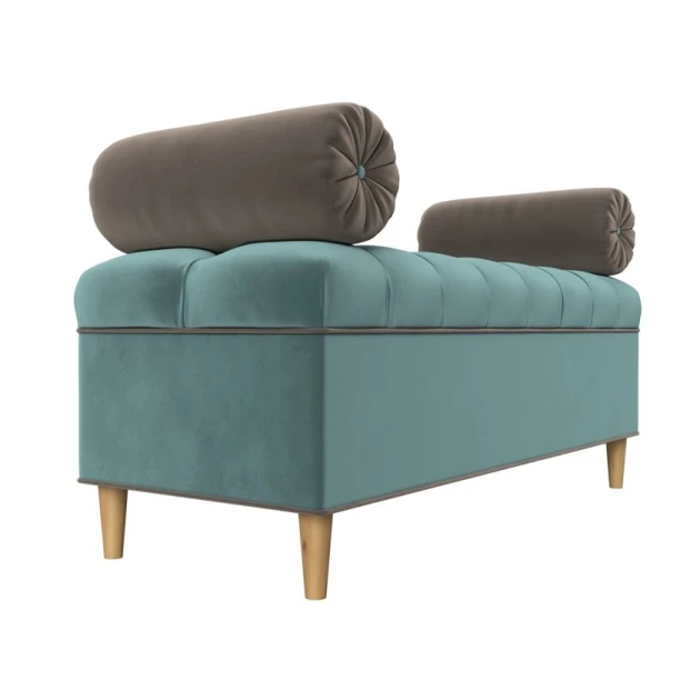 Пуфик 8, ткань, голубой, 40x35x80 см Пуфик 8, ткань, голубой, 40x35x80 см