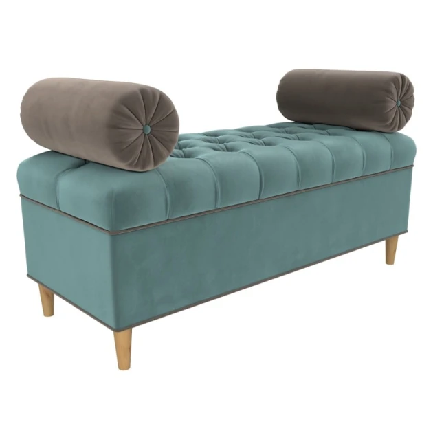 Пуфик 8, ткань, голубой, 40x35x80 см Пуфик 8, ткань, голубой, 40x35x80 см