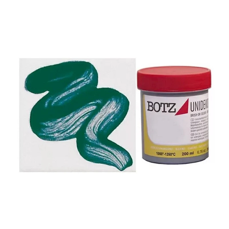 Краска для керамики Botz Unidekor 4021, темно-зеленый, 200 мл