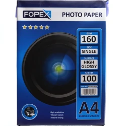 Фотобумага Fopex, A4, 160 гр, 100 стр