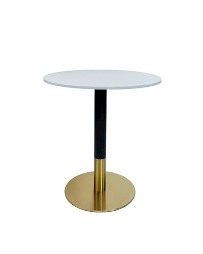 Masa Del Groups 298, MDF/metal, ağ/qara, 70x70x73 sm