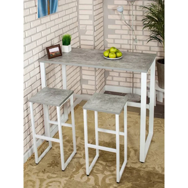 Барный стул WBeton, 75х35х35 см, серый Барный стул WBeton, 75х35х35 см, серый