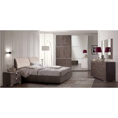 Набор мебели для спальни Slonim mebel Yod-66 Virdjiniya, коричневый Набор мебели для спальни Slonim mebel Yod-66 Virdjiniya, коричневый