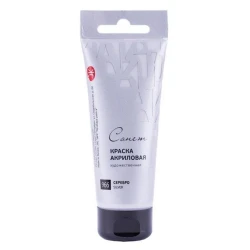 Акриловая краска Сонет, Серебро, 75 мл