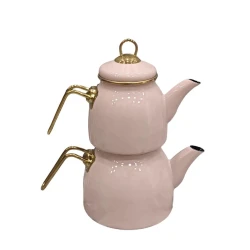 Набор чайников Canali HEM-0000106_shop, эмаль, розовый Набор чайников Canali HEM-0000106_shop, эмаль, розовый