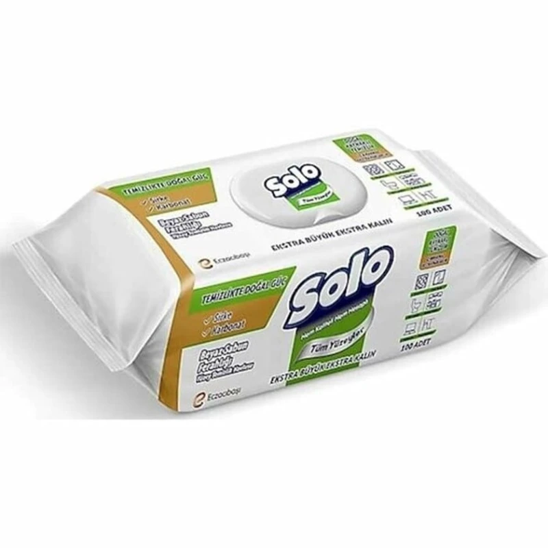 Влажные салфетки для уборки Solo, 100 шт