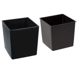 Горшок Lamela Juka 25x25 см, пластик, черный