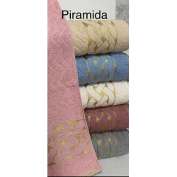 Üz və əllər üçün dəsmal dəsti Piramida SHA-00001564, 50x90 sm, 6 əd