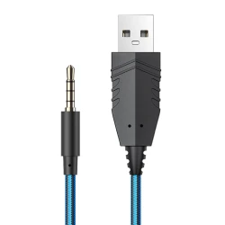 Наушники-гарнитура Hoco W102 Cool Tour Gaming Blue