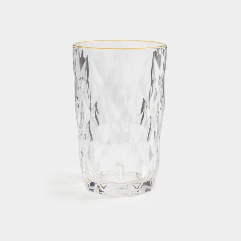 Stəkan dəsti, şüşə, şəffaf, 330 ml, 6 əd