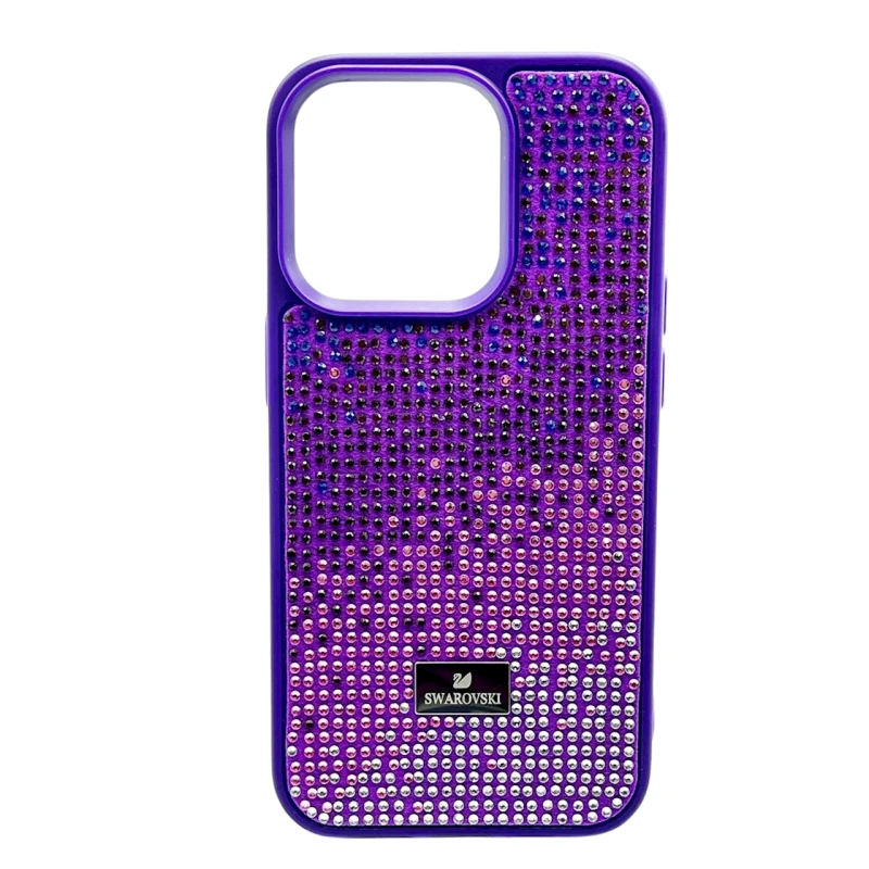 Çexol Swarovski Apple iPhone 14 Pro üçün Purple