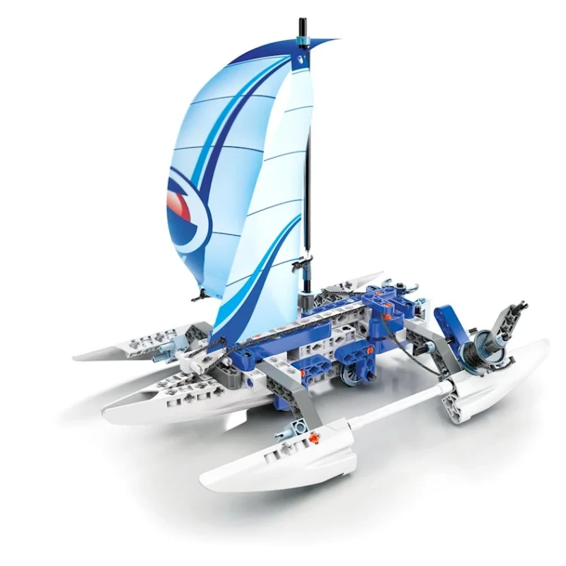 Konstruktor Clementoni STEM Mechanics Laboratory Trimaran & Watercraft, 130+ element