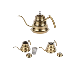 Заварной чайник Zhujie Kettle K3746, 1200 мл, золотистый