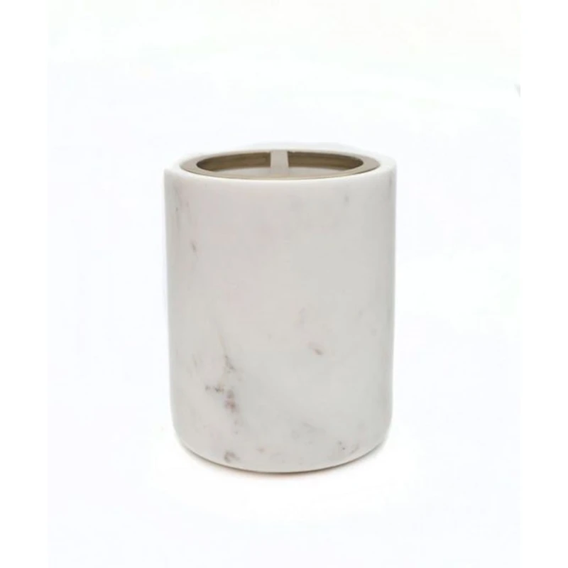 Подставка для зубных щеток Hom-me Marbrière, цилиндр, 6.5x6.5x7.5 см, мрамор, Белый Подставка для зубных щеток Hom-me Marbrière, цилиндр, 6.5x6.5x7.5 см, мрамор, Белый