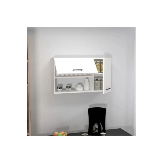 Подвесной шкаф Ev Plus ev_12115685, ЛДСП, белый, 90х52х22 см Подвесной шкаф Ev Plus ev_12115685, ЛДСП, белый, 90х52х22 см