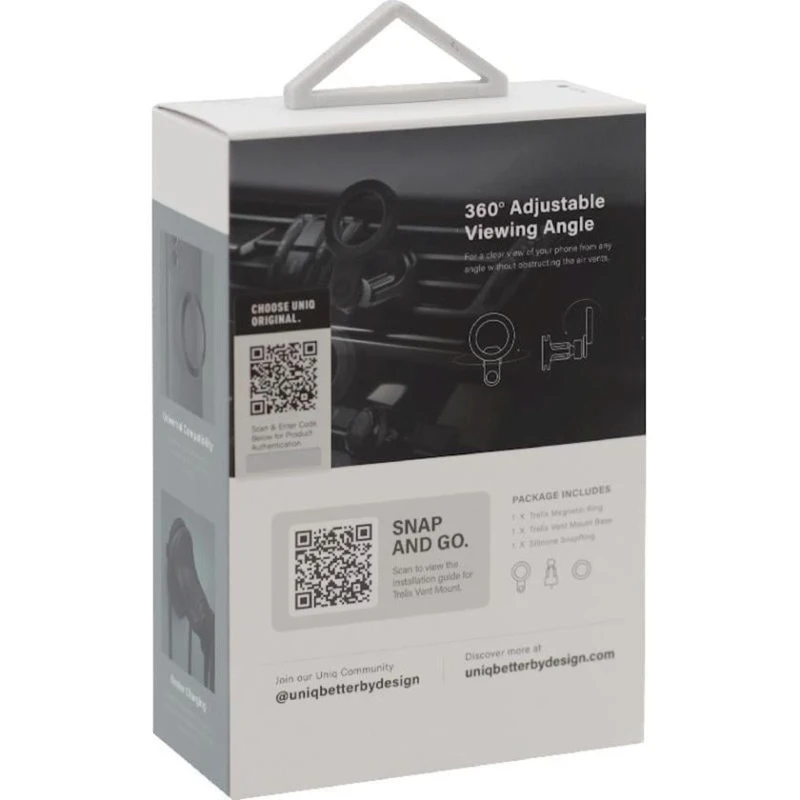 Автомобильный держатель Uniq Trelix Magnetic Air Vent Car Mount Smartphone Автомобильный держатель Uniq Trelix Magnetic Air Vent Car Mount Smartphone