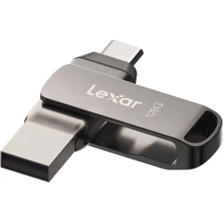 Флэш-накопитель Lexar JumpDrive Dual Drive D400 USB 3.2 Type-C Type-A объемом 128 ГБ для расширения памяти и резервного копирования фотографий на iPhone 15 Флэш-накопитель Lexar JumpDrive Dual Drive D400 USB 3.2 Type-C Type-A объемом 128 ГБ для расширения памяти и резервного копирования фотографий на iPhone 15