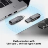 Fləşkart Lexar 128GB JumpDrive Dual Drive D400 USB 3.2 Type-C Type-A Flash Drive for Storage Expansion, Photo Back-up for iPhone 15