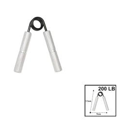 Кистевой эспандер Gymnic, металл, серебристый, 13x9 см, 200 LB