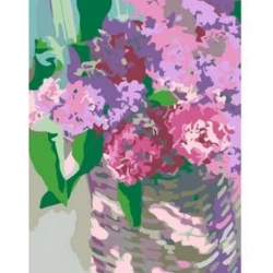 Акриловая живопись по номерам Rosa Start Нежные гиацинты, 35х45см Акриловая живопись по номерам Rosa Start Нежные гиацинты, 35х45см