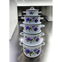 Набор кастрюль Gallery Home GH-000083, эмаль, разноцветный