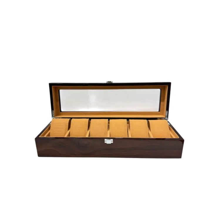 Бокс для часов The Groove 6079, деревянный, коричневый