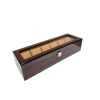 Бокс для часов The Groove 6079, деревянный, коричневый