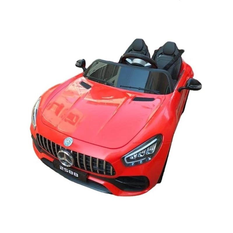 Uşaqlar üçün elektrik avtomobil Mercedes GT, 2+ yaş, qırmızı
