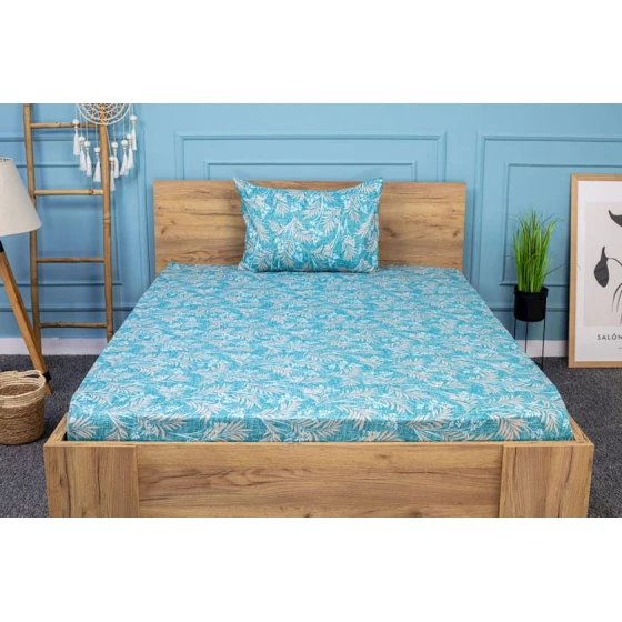 Комплект постельного белья Moon Star SHA-0000959, простыня 100x200 см, наволочка 50х70 см (1 шт), односпальный, хлопок, разноцветный