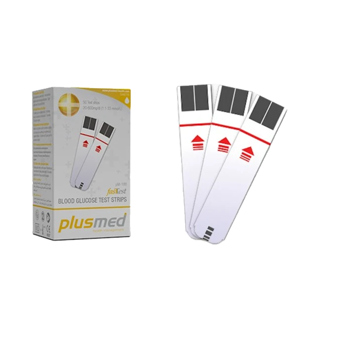 Тест-полоски для определения уровня глюкозы Plusmed M020752, 50 шт Тест-полоски для определения уровня глюкозы Plusmed M020752, 50 шт