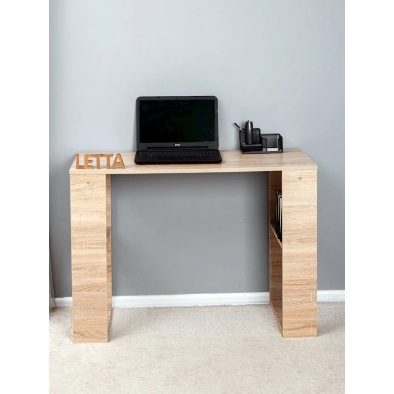 Компьютерный стол Letta, ЛДСП, бежевый, 106x75x50 см Компьютерный стол Letta, ЛДСП, бежевый, 106x75x50 см