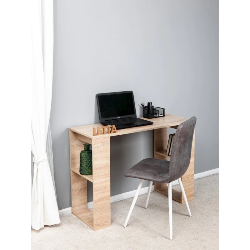 Компьютерный стол Letta, ЛДСП, бежевый, 106x75x50 см Компьютерный стол Letta, ЛДСП, бежевый, 106x75x50 см