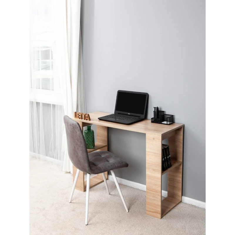 Компьютерный стол Letta, ЛДСП, бежевый, 106x75x50 см Компьютерный стол Letta, ЛДСП, бежевый, 106x75x50 см