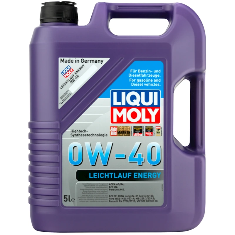 Моторное масло Liqui Moly Leichtlauf Energy 0W-40, 5 л Моторное масло Liqui Moly Leichtlauf Energy 0W-40, 5 л