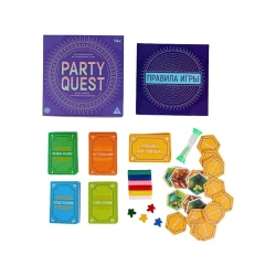 Настольная игра Лас Играс Party Quest. Лепи, называй ассоциации, говори, от 14 лет