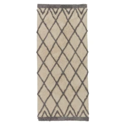 Ковер JYSK Pengeurt 70x160 см, хлопок/полиэстер, бежевый/серый Ковер JYSK Pengeurt 70x160 см, хлопок/полиэстер, бежевый/серый