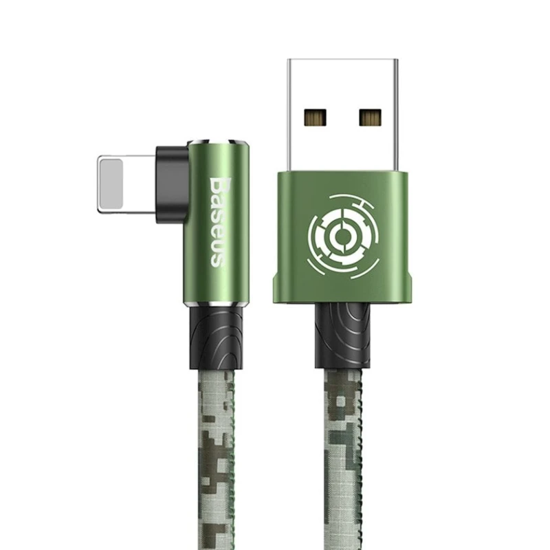 Кабель USB Baseus Camouflage Mobile Game Cable USB 2.4A, зеленый