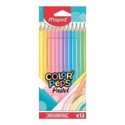 Набор цветных карандашей Maped Color Peps Pastel, 12 цветов