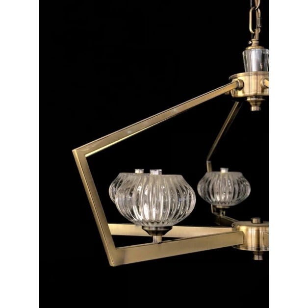 Люстра подвесная Şəms Aydınlatma 85030-8, 8xG9, античная латунь, металл/стекло - 9570-8 AB Люстра подвесная Şəms Aydınlatma 85030-8, 8xG9, античная латунь, металл/стекло - 9570-8 AB