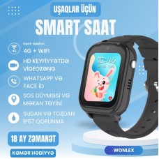 Uşaq üçün ağıllı saat Wonlex KT28 Black