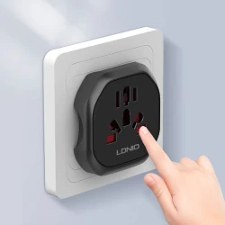 Вилка LDNIO Z7 Black