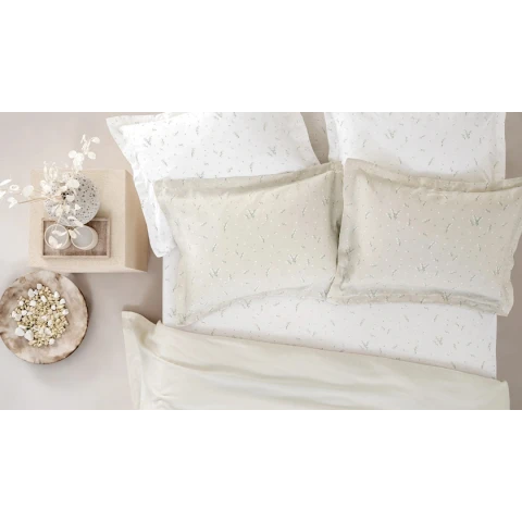 Комплект постельного белья Yataş Ramona, пике 160x220 см, простыня 100x200x35 см, наволочка 50x70 см, односпальный, хлопок/бамбук, бежевый