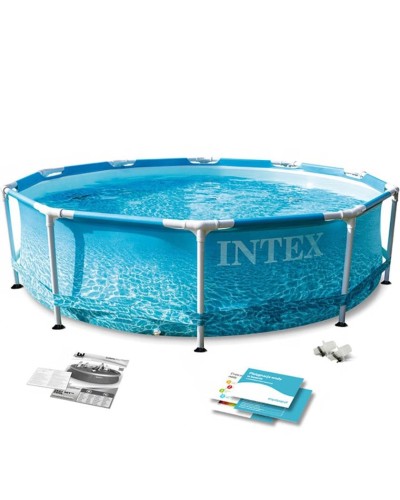 Karkaslı hovuz Intex H28225588206NP, 305x76 sm, 4485 l, mavi