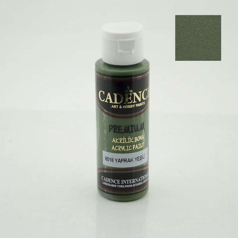 Декоративная акриловая краска Cadence Premium Acrylic Paint 8018 Leaf Green, 70 мл