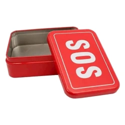 Жестяная коробка-контейнер SOS