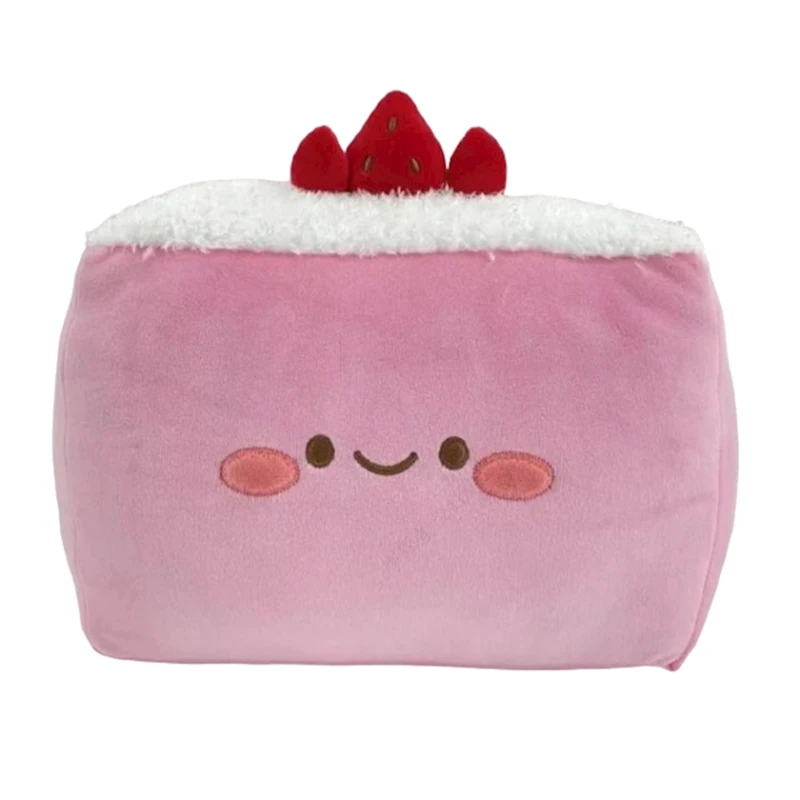 Мягкая игрушка Miniso Dessert Series Strawberry Cake, розовая, 25 см