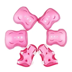 Детский набор защиты для роликов WS SA-024, розовый, 6 шт