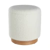 Пуфик 81, ткань, белый, 40x35x35 см Пуфик 81, ткань, белый, 40x35x35 см