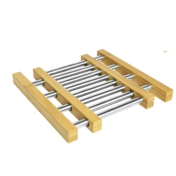 Qazan altlığı Sendez, uzadılabilən, paslanmayan polad, gümüşü